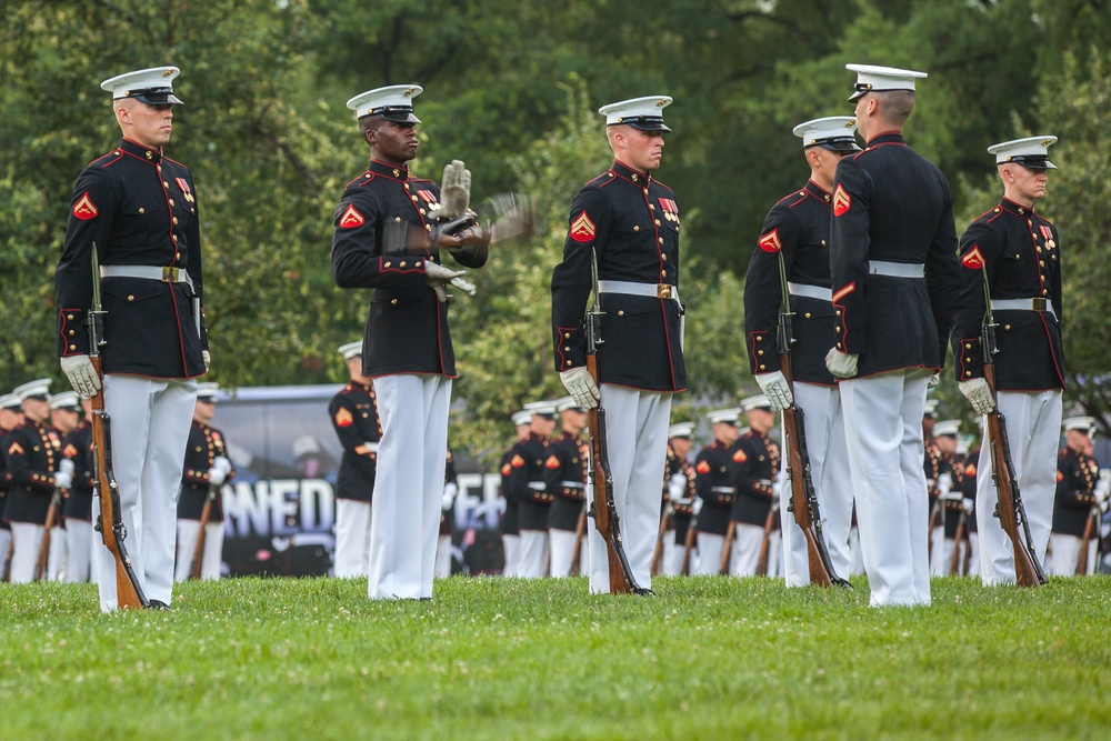 Marine Corps War Memorial Sunset Parade, June 28, 2016