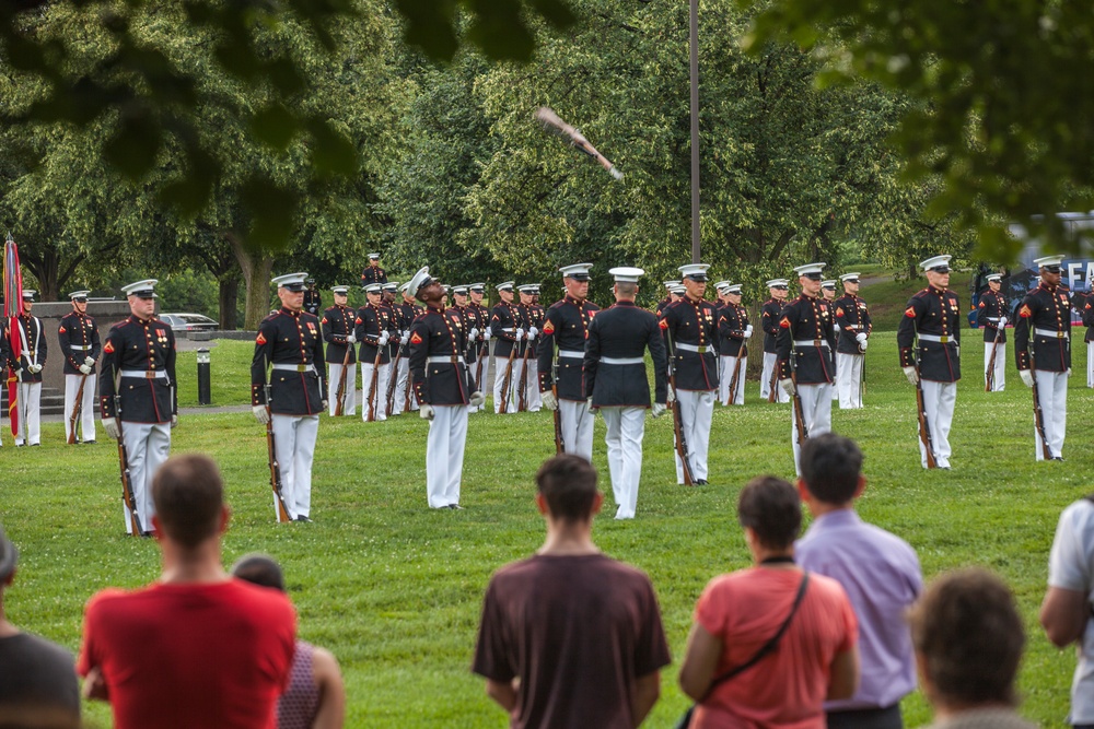 Marine Corps War Memorial Sunset Parade, June 28, 2016