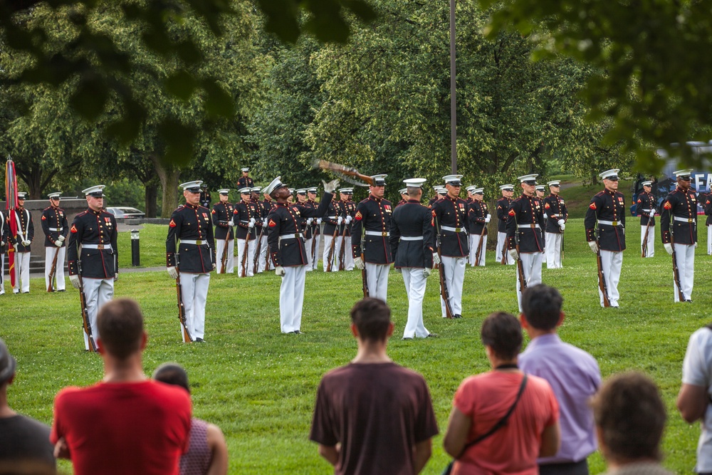 Marine Corps War Memorial Sunset Parade, June 28, 2016