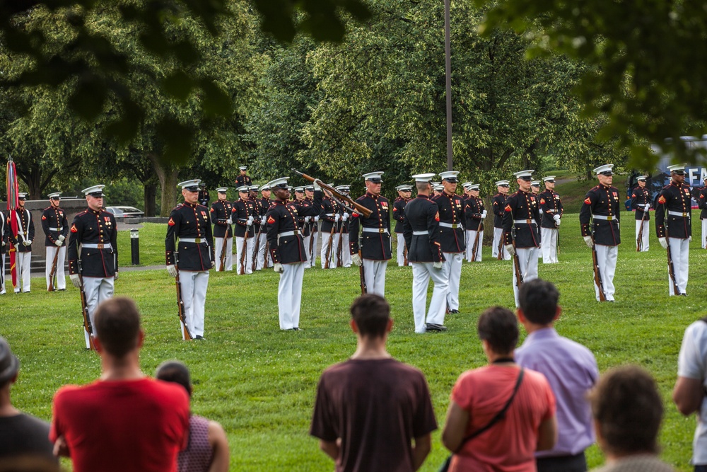 Marine Corps War Memorial Sunset Parade, June 28, 2016