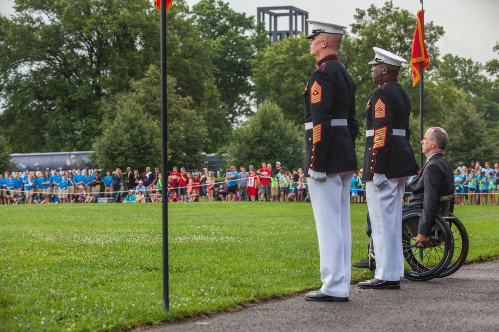 Marine Corps War Memorial Sunset Parade, June 28, 2016