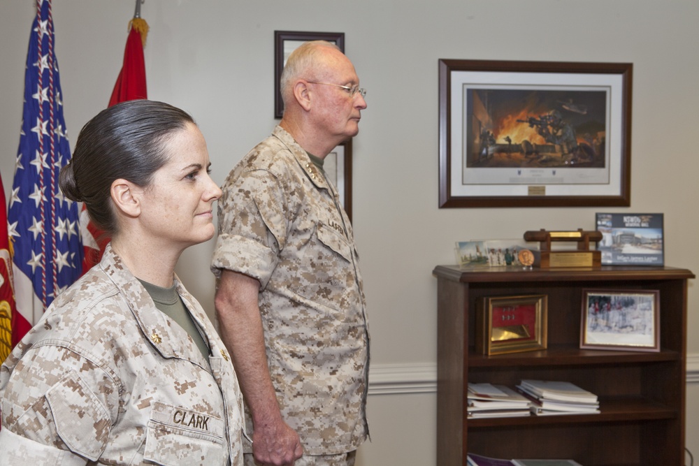 Award Ceremony for Maj. Vanessa M. Clark