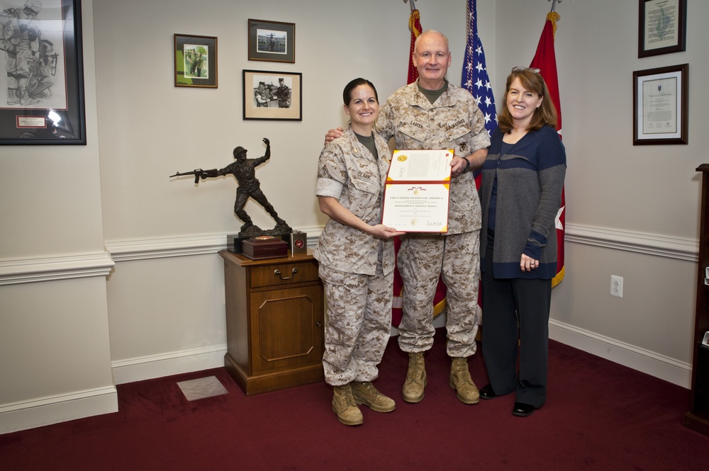 Award Ceremony for Maj. Vanessa M. Clark