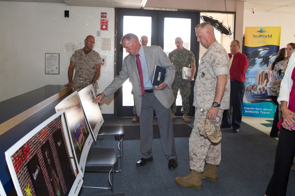 BGen. Killea Visits Marine Corps Logistics Base Barstow