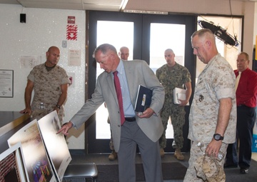 BGen. Killea Visits Marine Corps Logistics Base Barstow