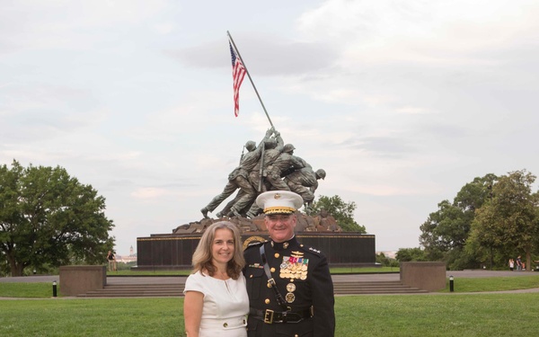 Marine Corps War Memorial Sunset Parade, July 05, 2016