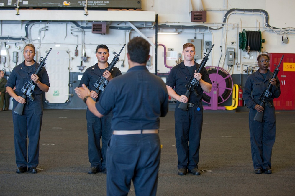 America's Gunner's Mates Practice for Burial at Sea