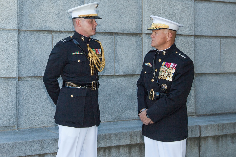 Marine Corps War Memorial Sunset Parade, June 14, 2016