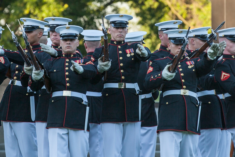 Marine Corps War Memorial Sunset Parade, June 14, 2016