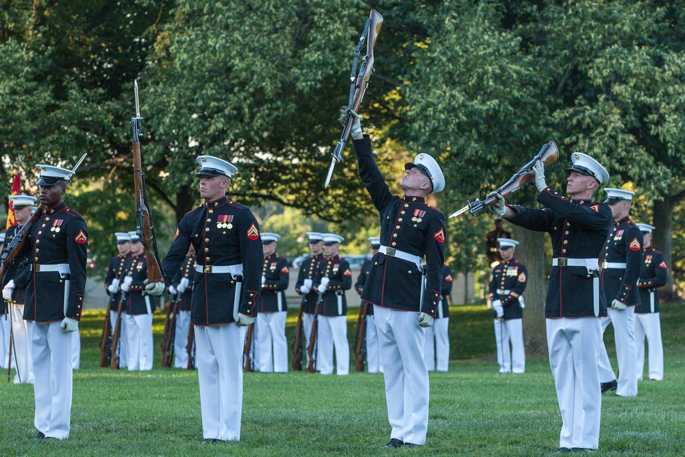 Marine Corps War Memorial Sunset Parade, June 14, 2016