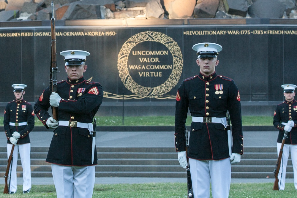 Marine Corps War Memorial Sunset Parade, June 14, 2016