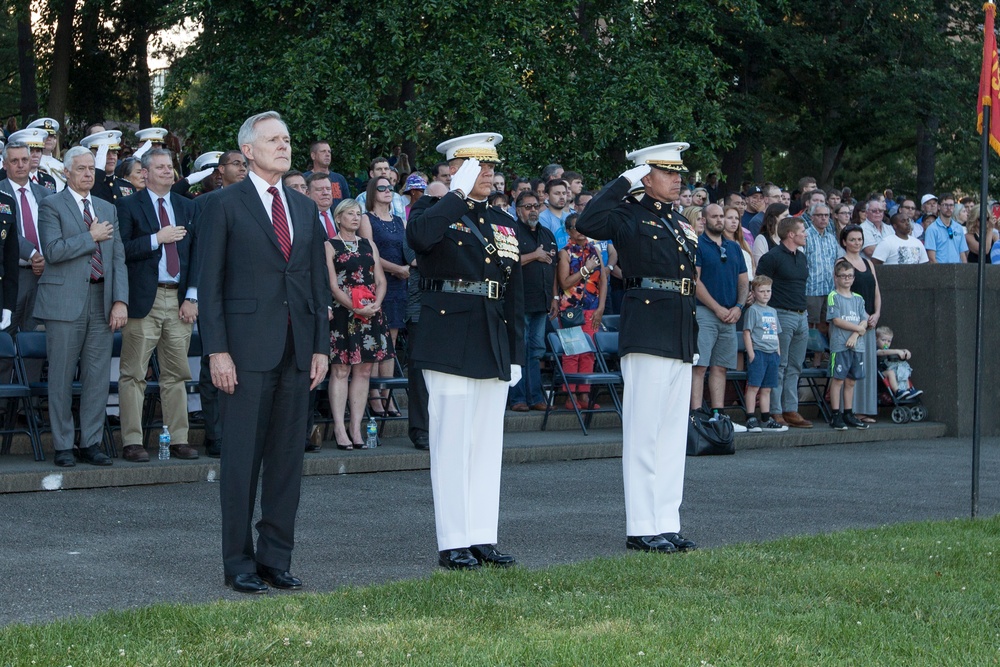 Marine Corps War Memorial Sunset Parade, June 14, 2016