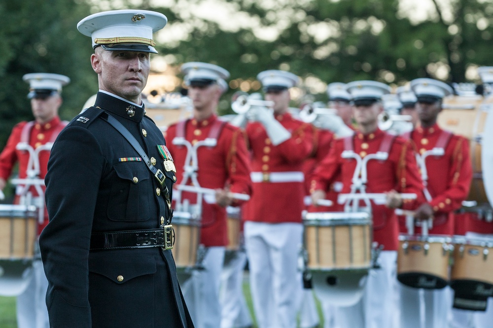 Marine Corps War Memorial Sunset Parade, June 14, 2016