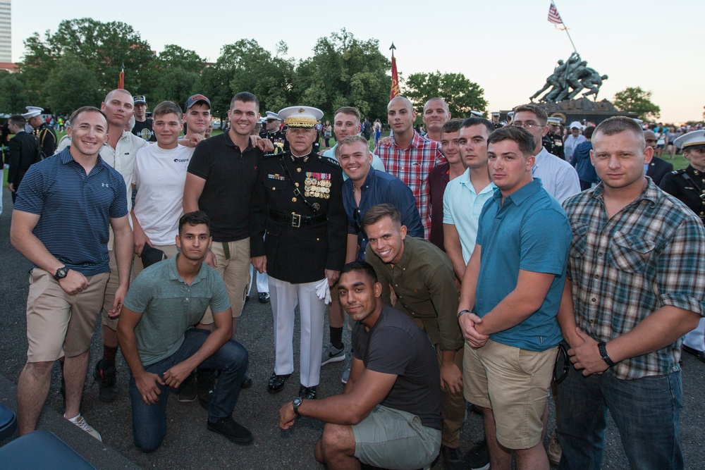 Marine Corps War Memorial Sunset Parade, June 14, 2016