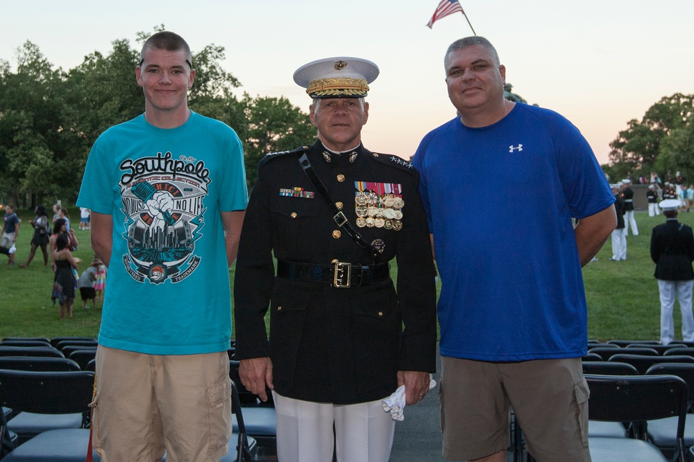 Marine Corps War Memorial Sunset Parade, June 14, 2016