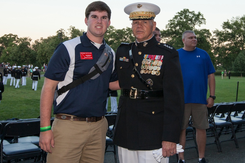 Marine Corps War Memorial Sunset Parade, June 14, 2016