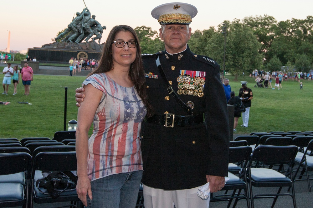 Marine Corps War Memorial Sunset Parade, June 14, 2016