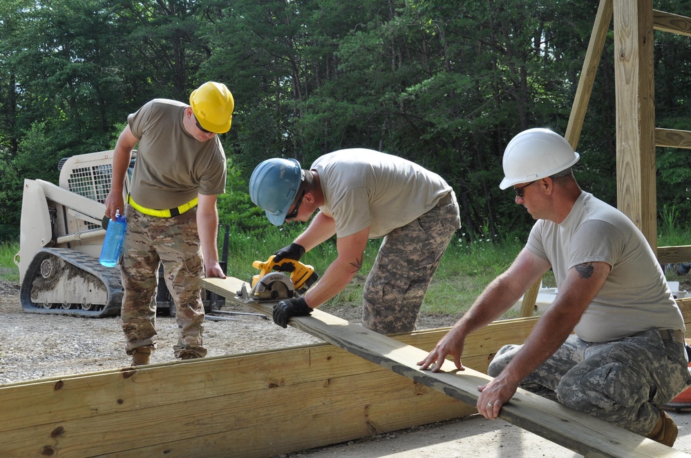 983rd Engineering Battalion Works on Construction Projects for Crane Army