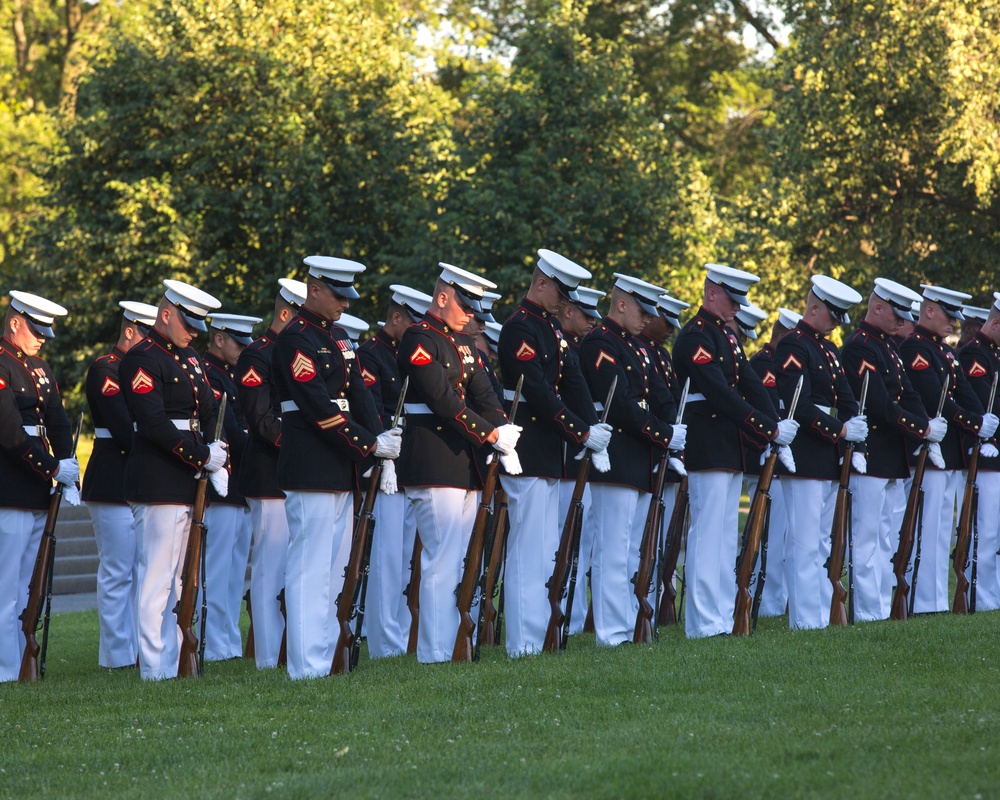 Marine Corps War Memorial Sunset Parade, June 14, 2016