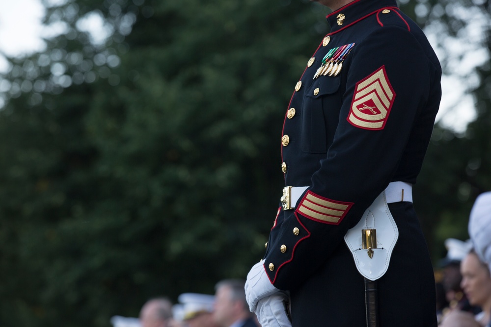 Marine Corps War Memorial Sunset Parade, June 14, 2016