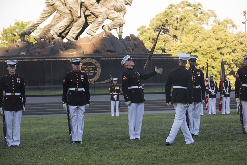 Marine Corps War Memorial Sunset Parade, June 14, 2016