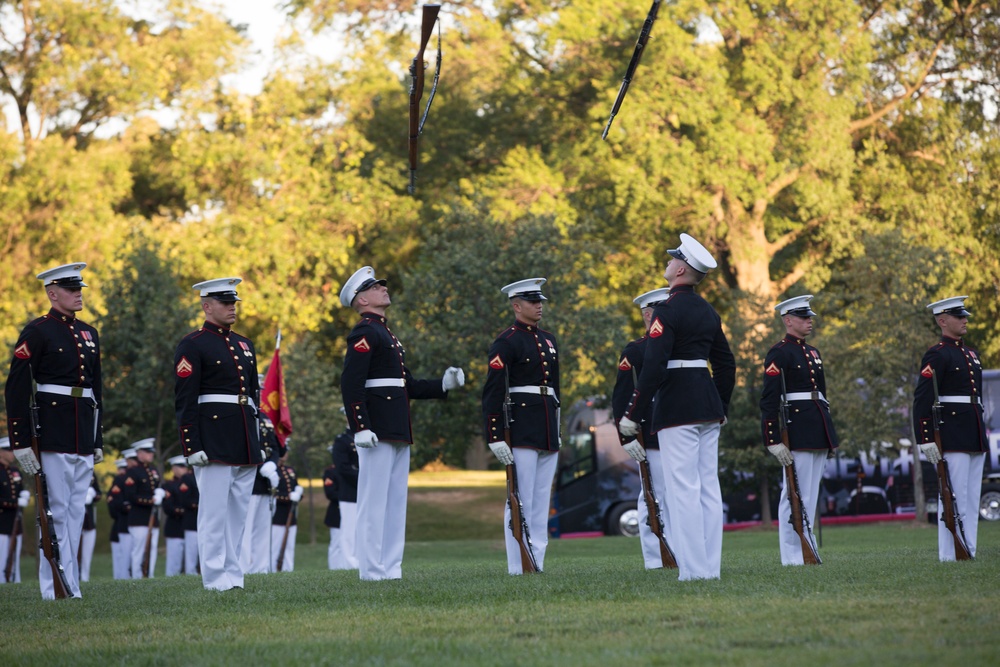 Marine Corps War Memorial Sunset Parade, June 14, 2016