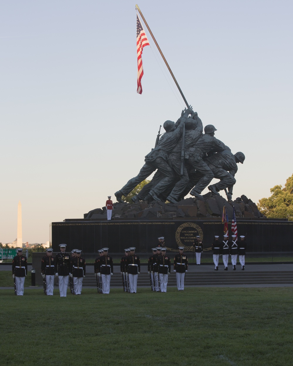 Marine Corps War Memorial Sunset Parade, June 14, 2016