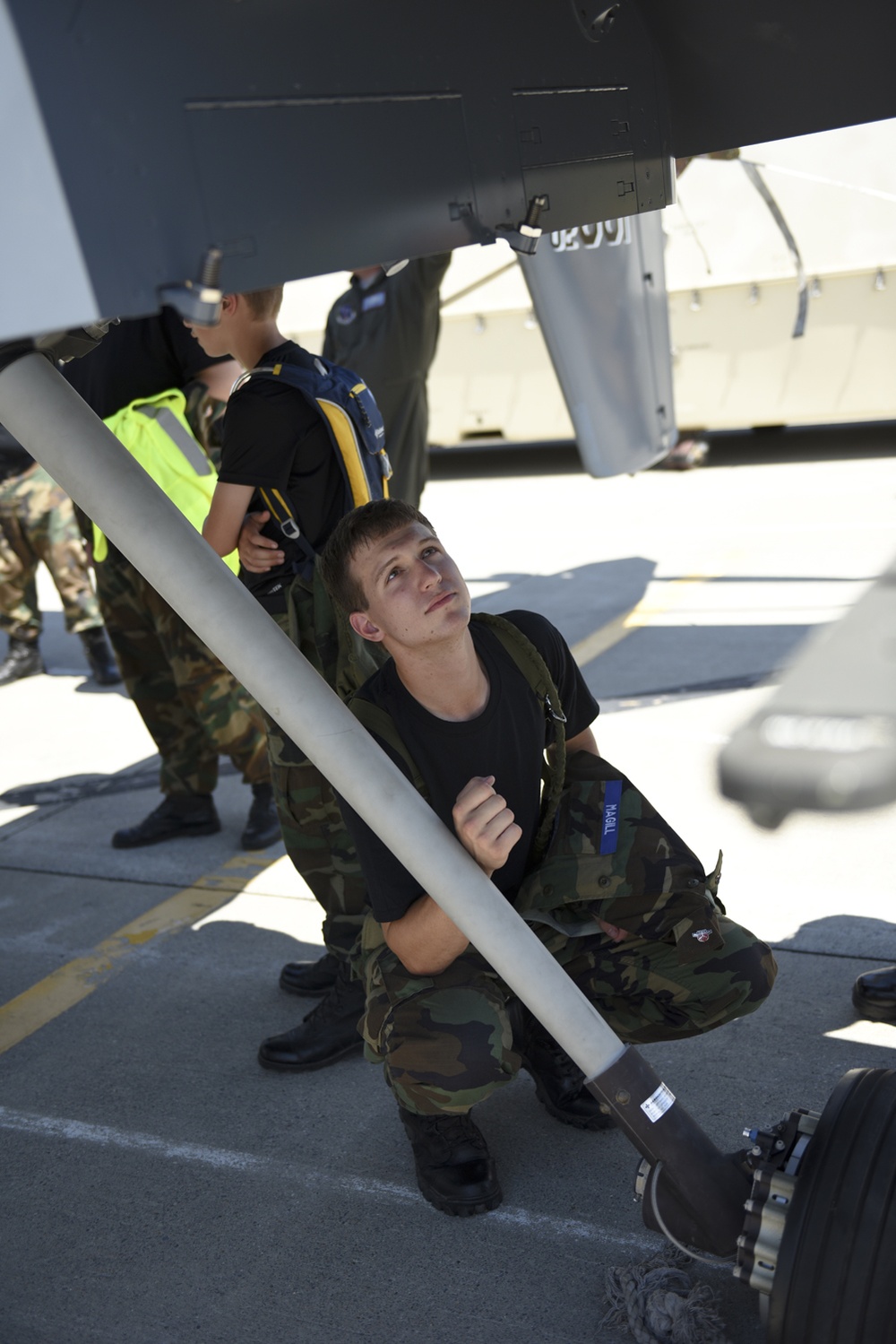 Civil Air Patrol Cadets Inspect New York Air Guard MQ-9