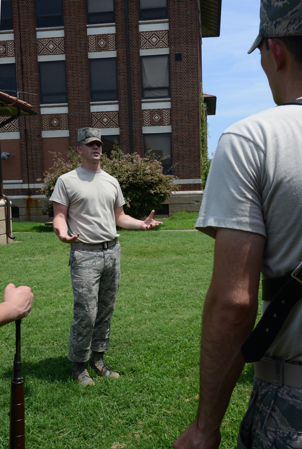 USAF Honor Guard trains Langley guardsmen