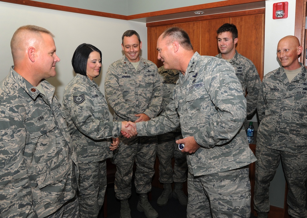 Adjutant General visit 142nd Fighter Wing