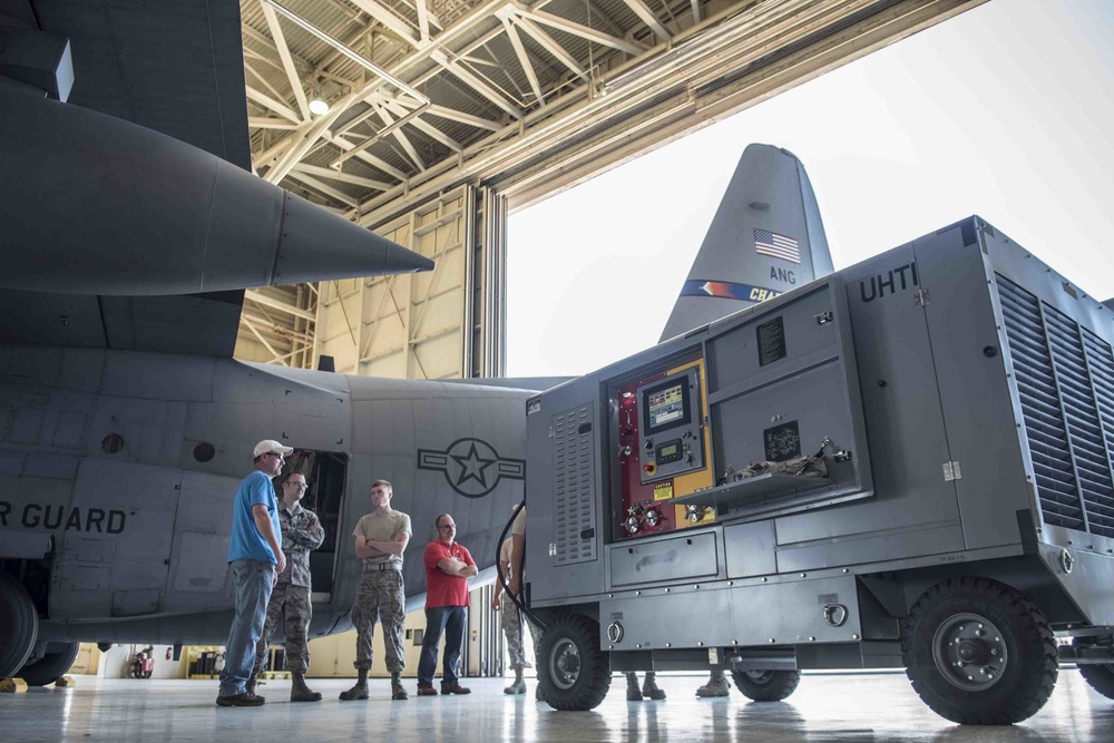145th MXG Airmen train on new Universal Hydraulic Test Stand