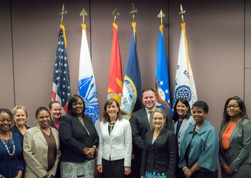 Under SECNAV Visits Navy Civilians