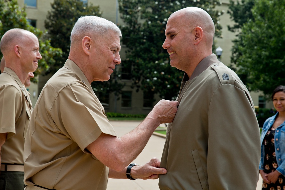 Master Sgt. Marcus Dawson Promotion Ceremony