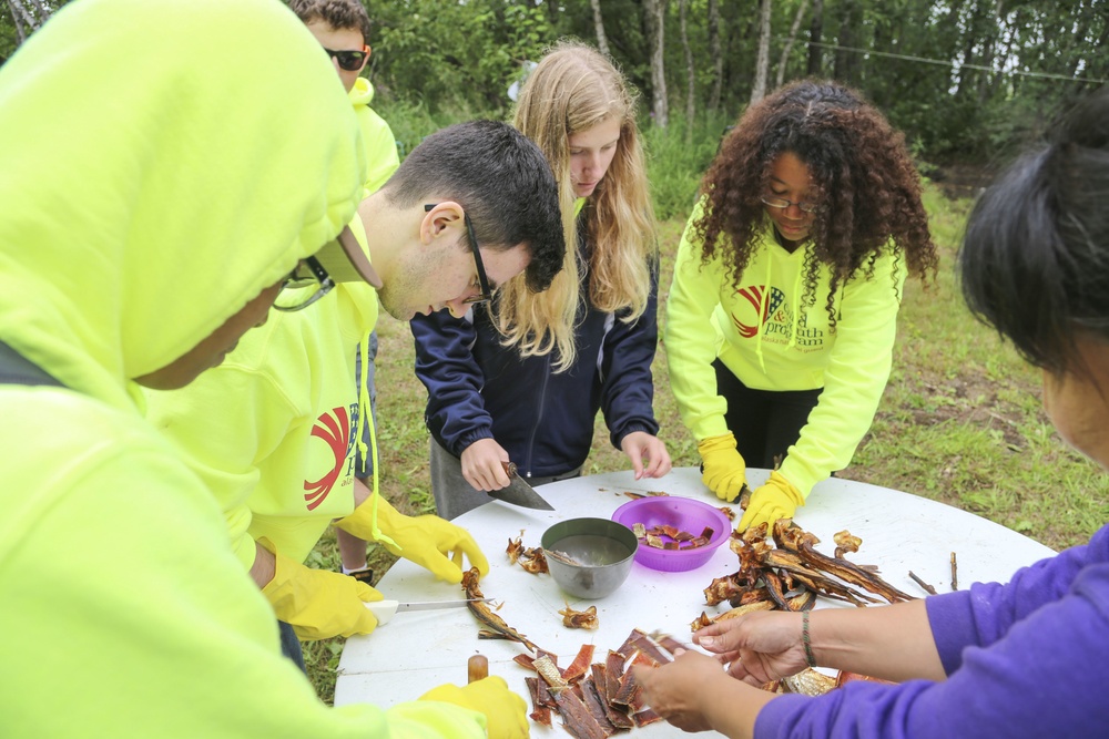 Alaska National Guard youth learn subsistence, culture in Bethel