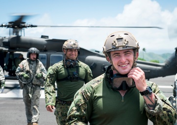 Explosive Ordnance Disposal Mobile Unit Helocast Exercise