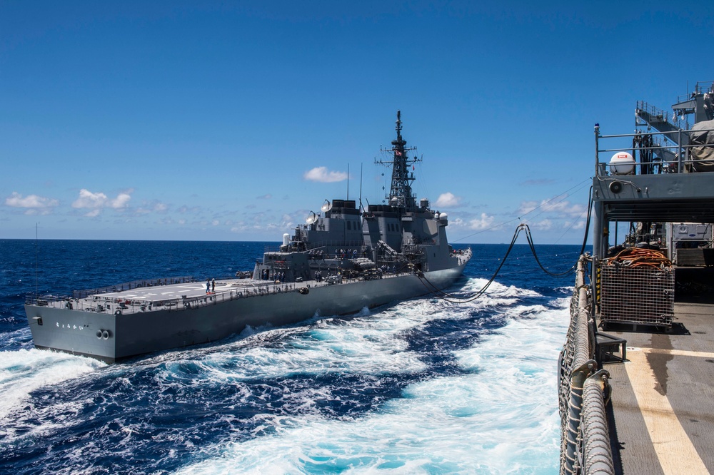 Underway Replenishments with USNS Rainier during RIMPAC 2016