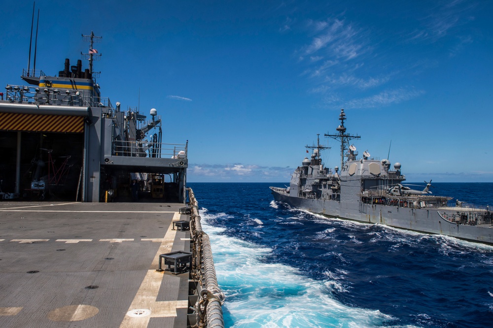 Underway Replenishments with USNS Rainier during RIMPAC 2016