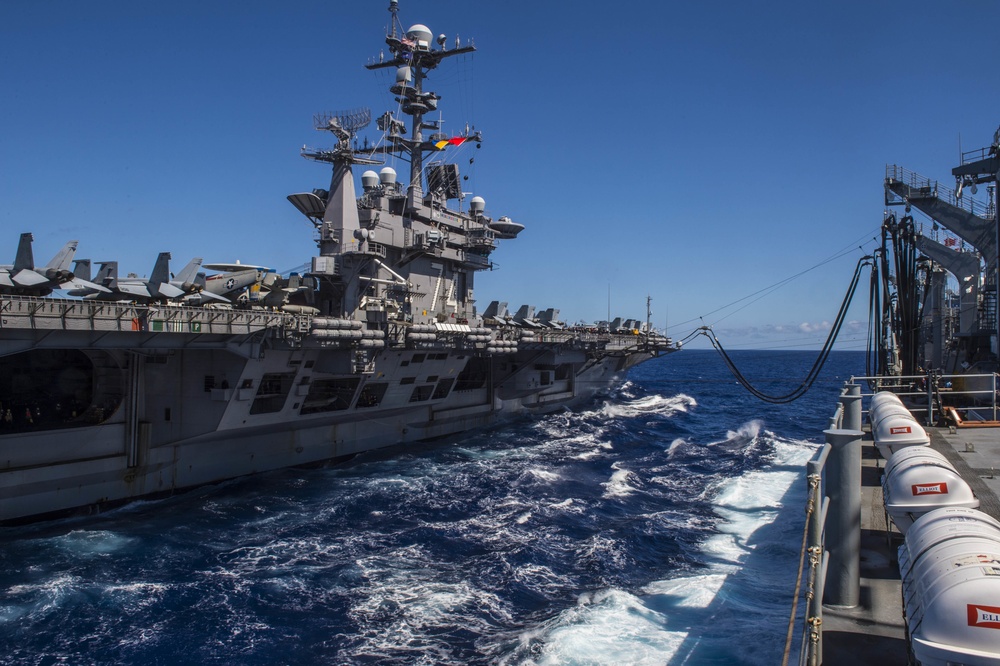 Underway Replenishments with USNS Rainier during RIMPAC 2016