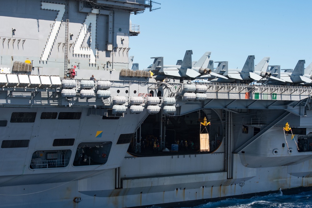 Underway Replenishments with USNS Rainier during RIMPAC 2016