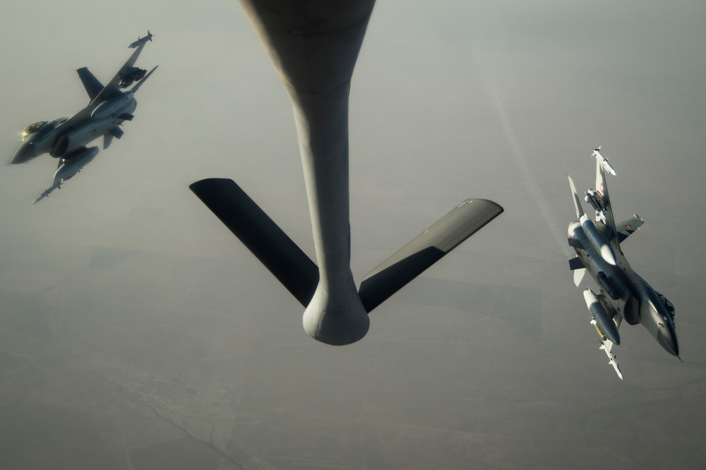 KC-135s Refueling the Fight
