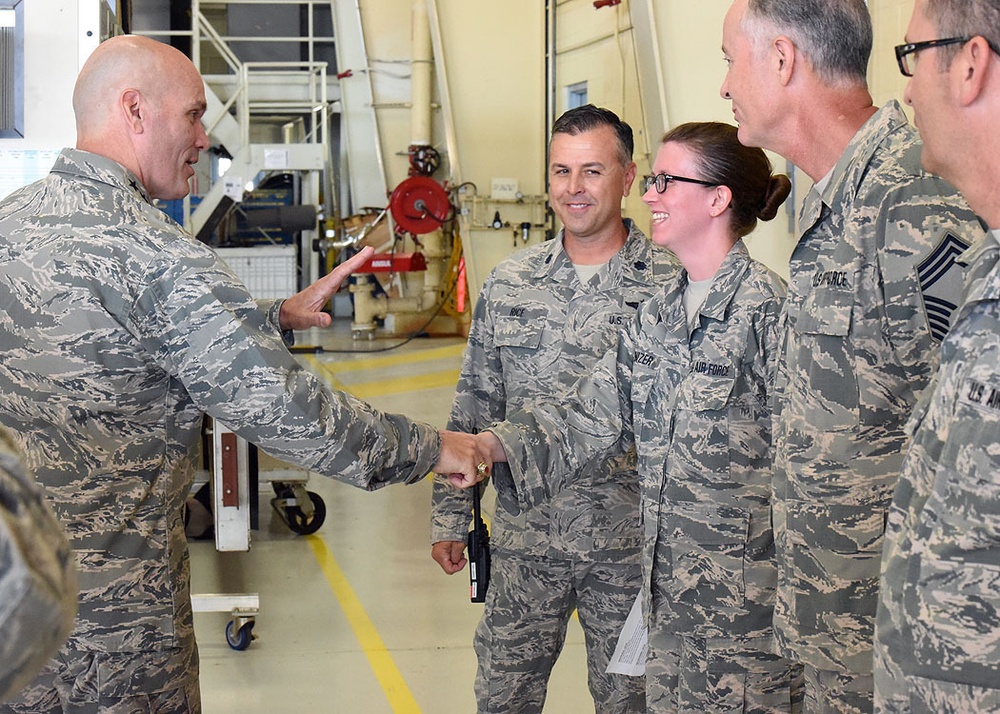 AMC commander tours 182nd Airlift Wing