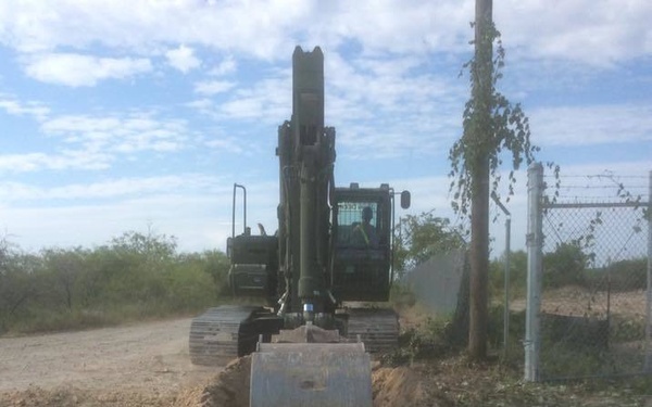 68th ECC Works on Construction for North Fort Hood