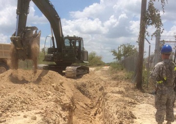 68th ECC Works on Construction for North Fort Hood