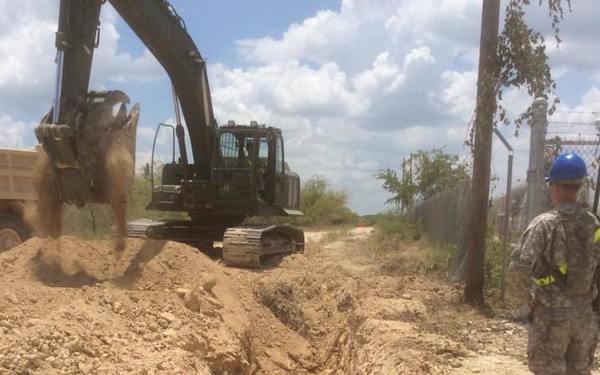 68th ECC Works on Construction for North Fort Hood