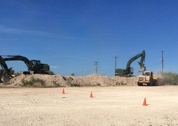 68th ECC Works on Construction for North Fort Hood