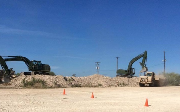 68th ECC Works on Construction for North Fort Hood