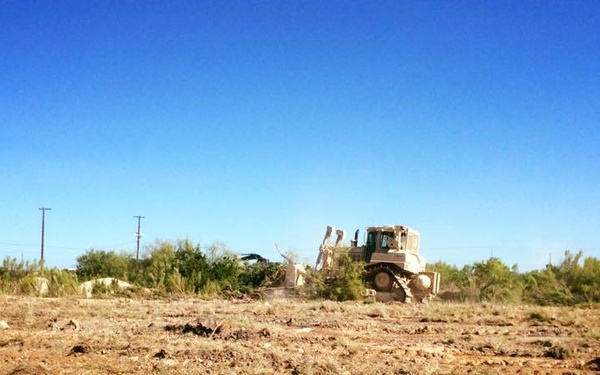 68th ECC Works on Construction for North Fort Hood