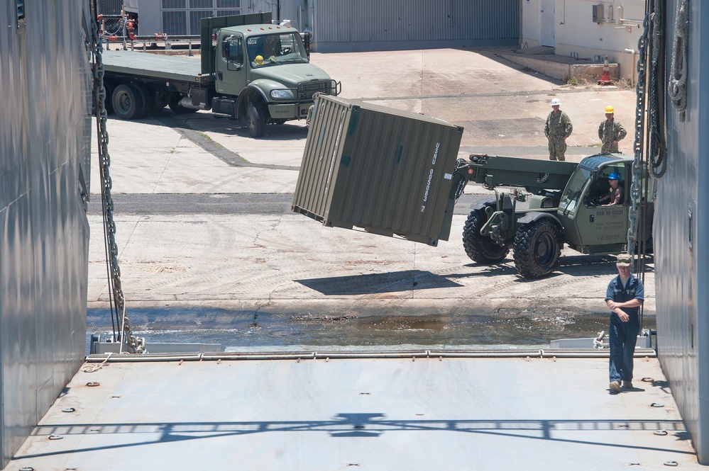 Army travels by sea to move cargo during RIMPAC