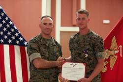 Marine with 2nd Battalion, 10th Marines awarded Purple Heart