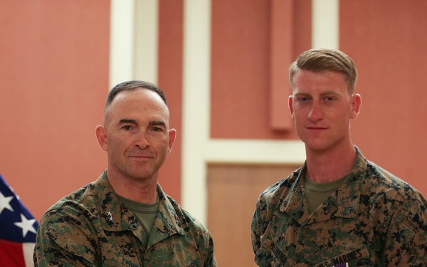 Cpl. Daniel L. Meinema Purple Heart Presentation Ceremony